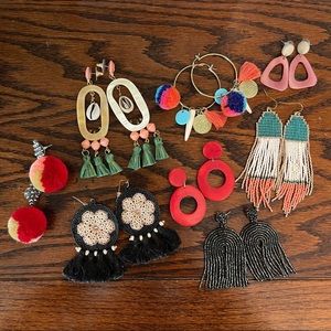 Lot of 8 Noonday Collection Earrings